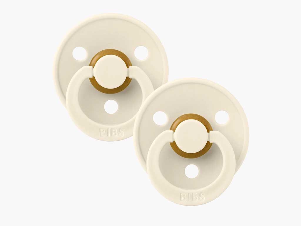 BIBS Ivory Twin Pack Size 1 Newborn Dummies Young Willow Young Willow