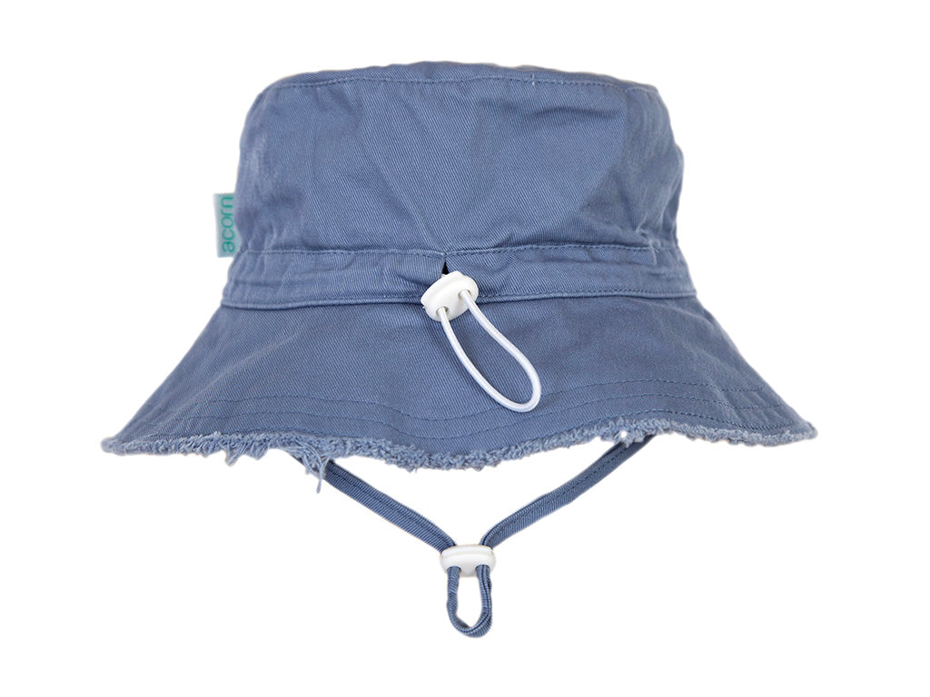 Acorn Frayed Sun Hat | Blue (5 years+)