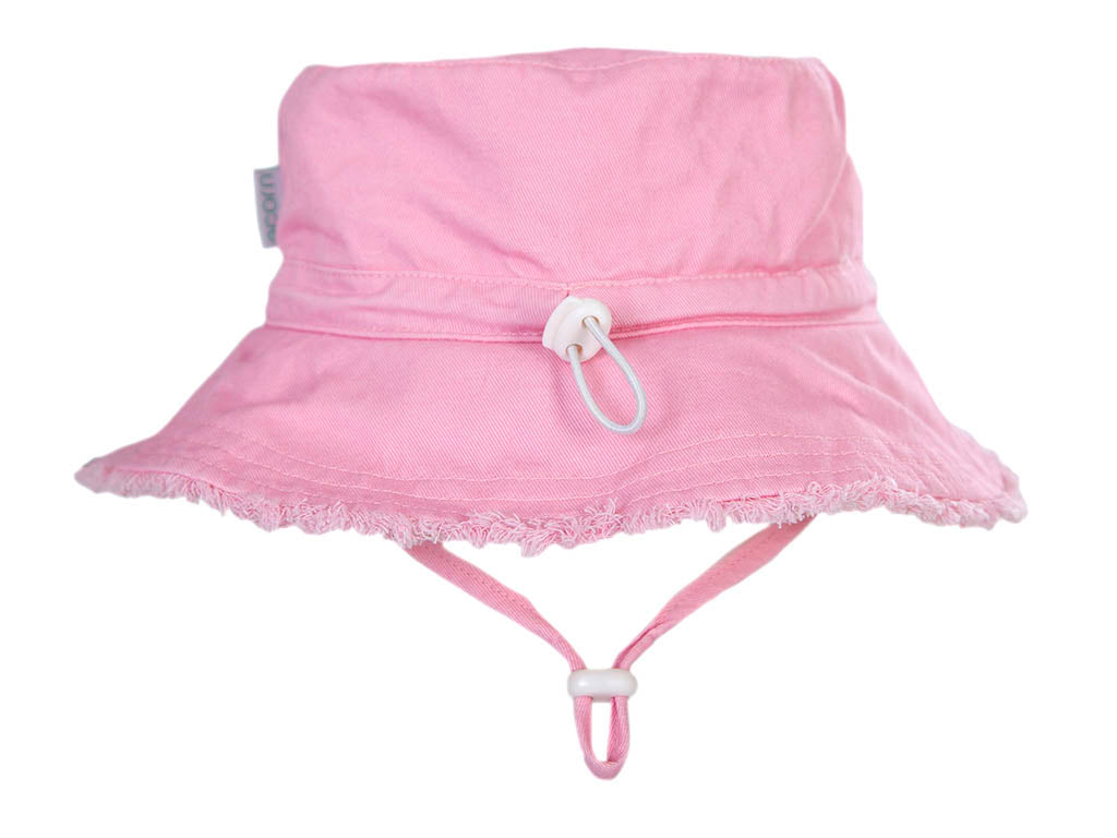 Acorn Frayed Sun Hat | Strawberry Pink (5 years+)