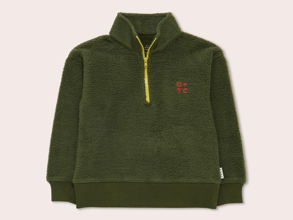 Olive + The Captain Zip Pullover | Olive