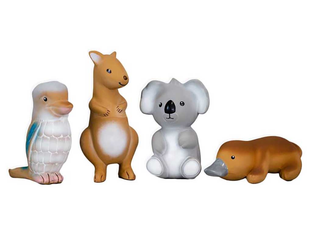 Tikiri Natural Rubber Bath Toys | Australian Animals