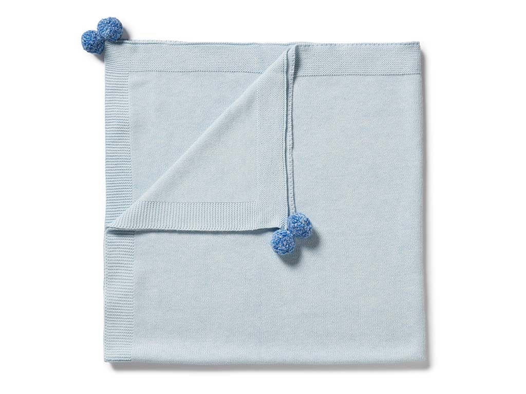 Wilson & Frenchy Knit Blanket | Bluebell Fleck