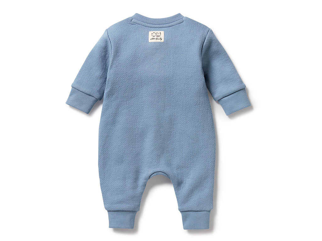 Wilson & Frenchy Quilted Growsuit | Storm Blue