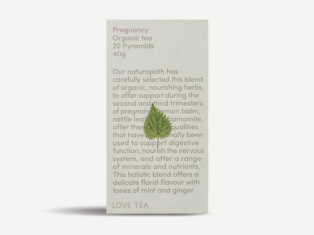 Love Tea Pregnancy pyramids tea box Young Willow