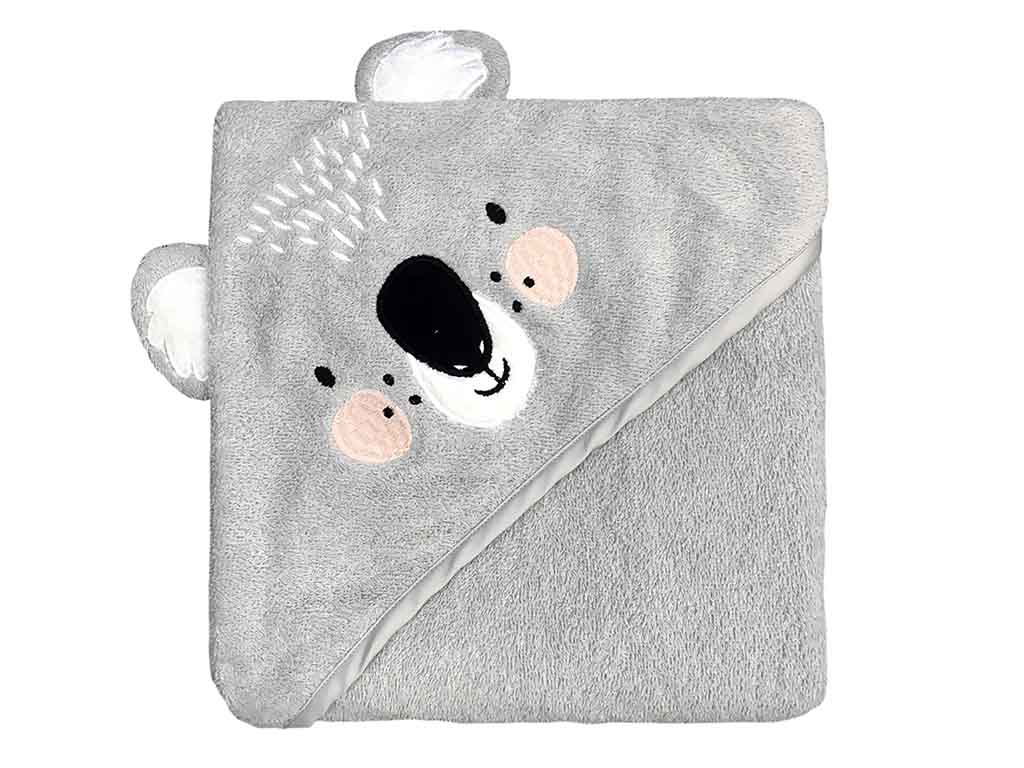 Mister Fly koala hooded towel folded