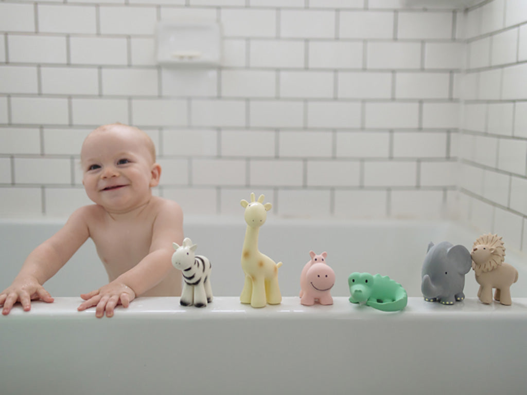 Tikiri Natural Rubber Bath Toys | Zoo Animals