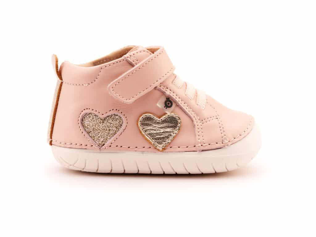 Oldsoles Harper Pave Shoes | Powder Pink - Gold - Glam