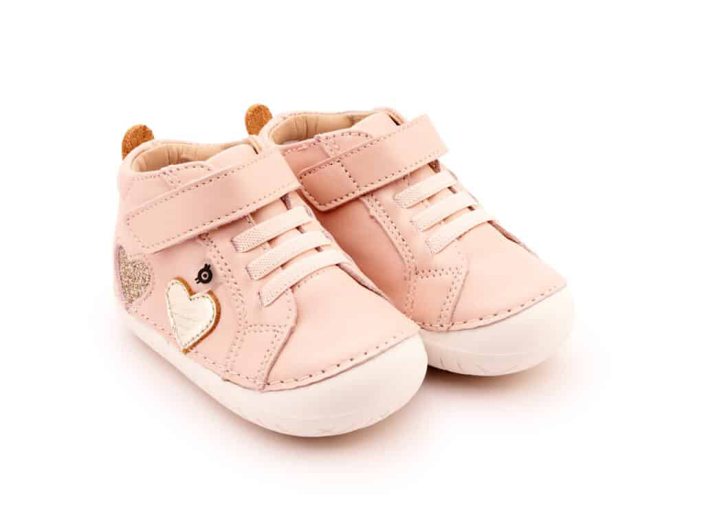 Oldsoles Harper Pave Shoes | Powder Pink - Gold - Glam