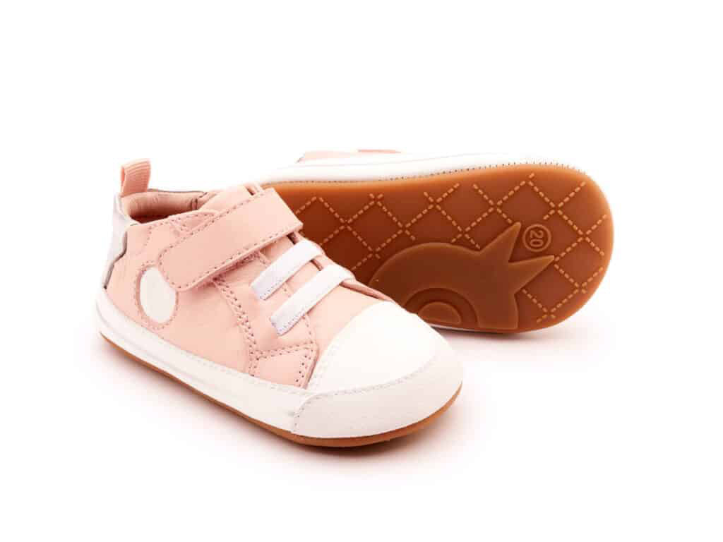 Oldsoles Team Bub Shoes | Powder Pink - Silver