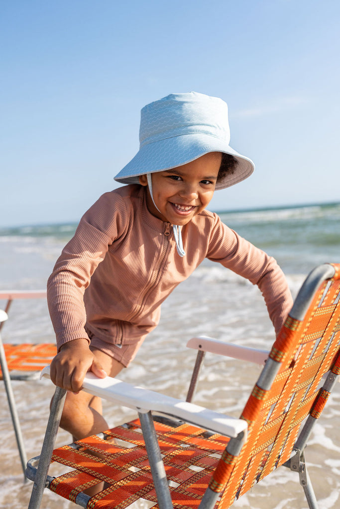 Acorn Swim Hat | Blue Waves