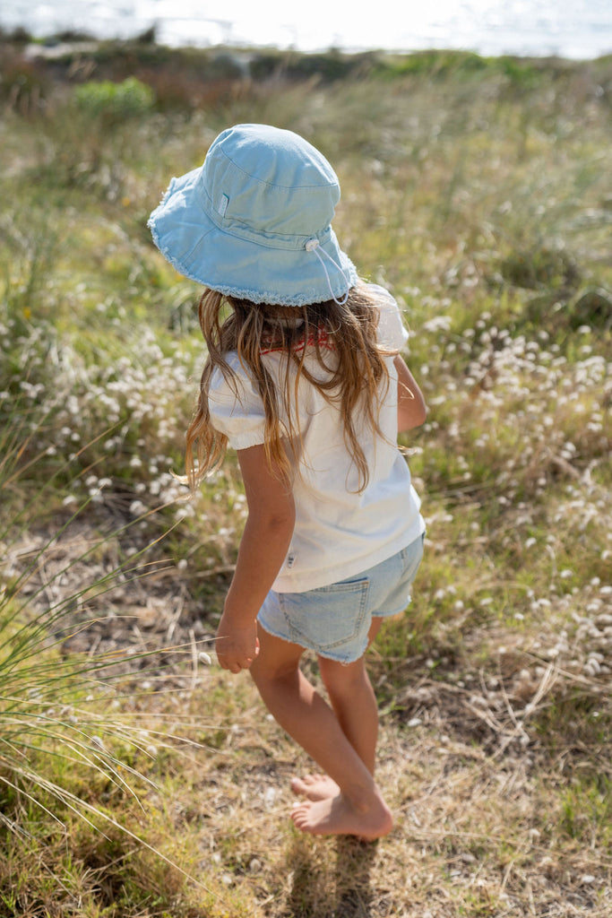 Acorn Bucket Hat (Frayed) | Seafoam