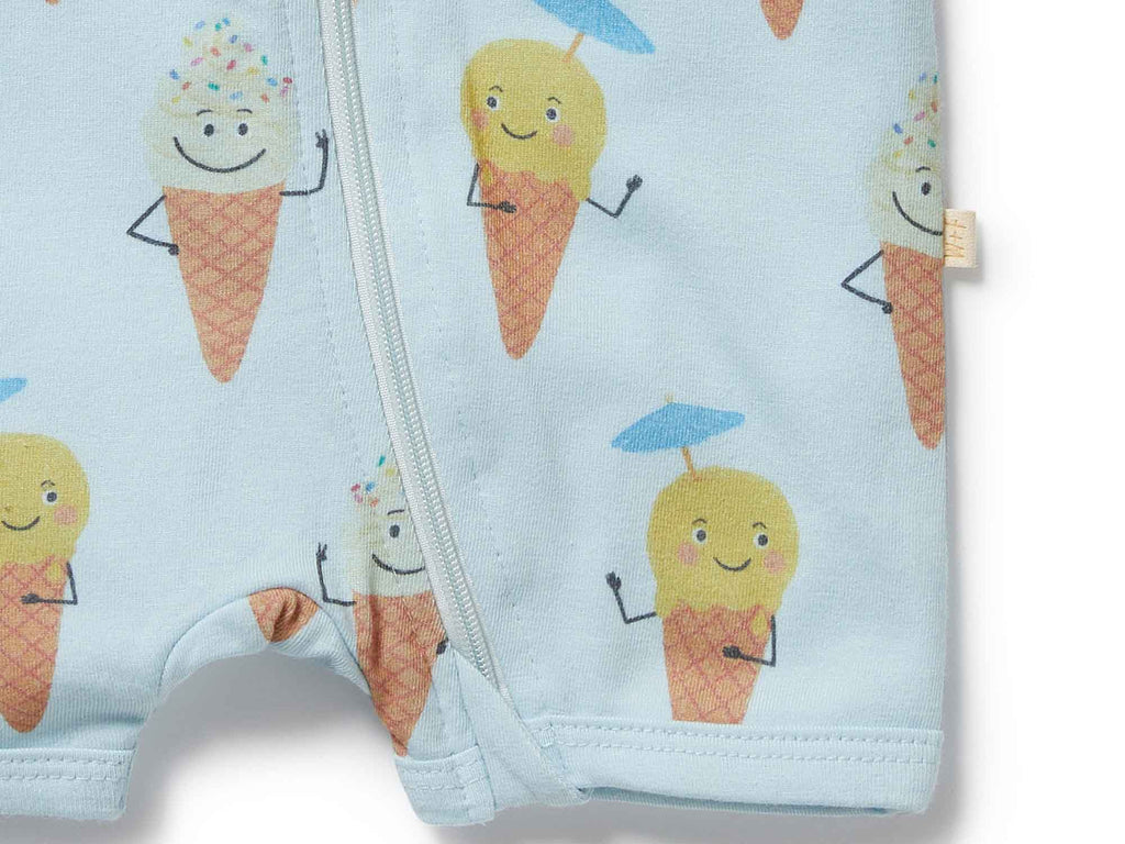 Wilson & Frenchy Organic Boyleg Zipsuit | Frosty Friends