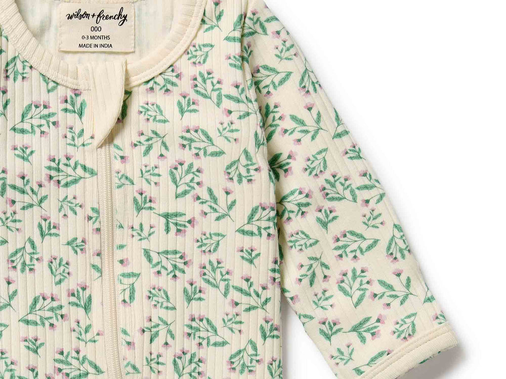 Wilson & Frenchy Organic Zipsuit | Periwinkle