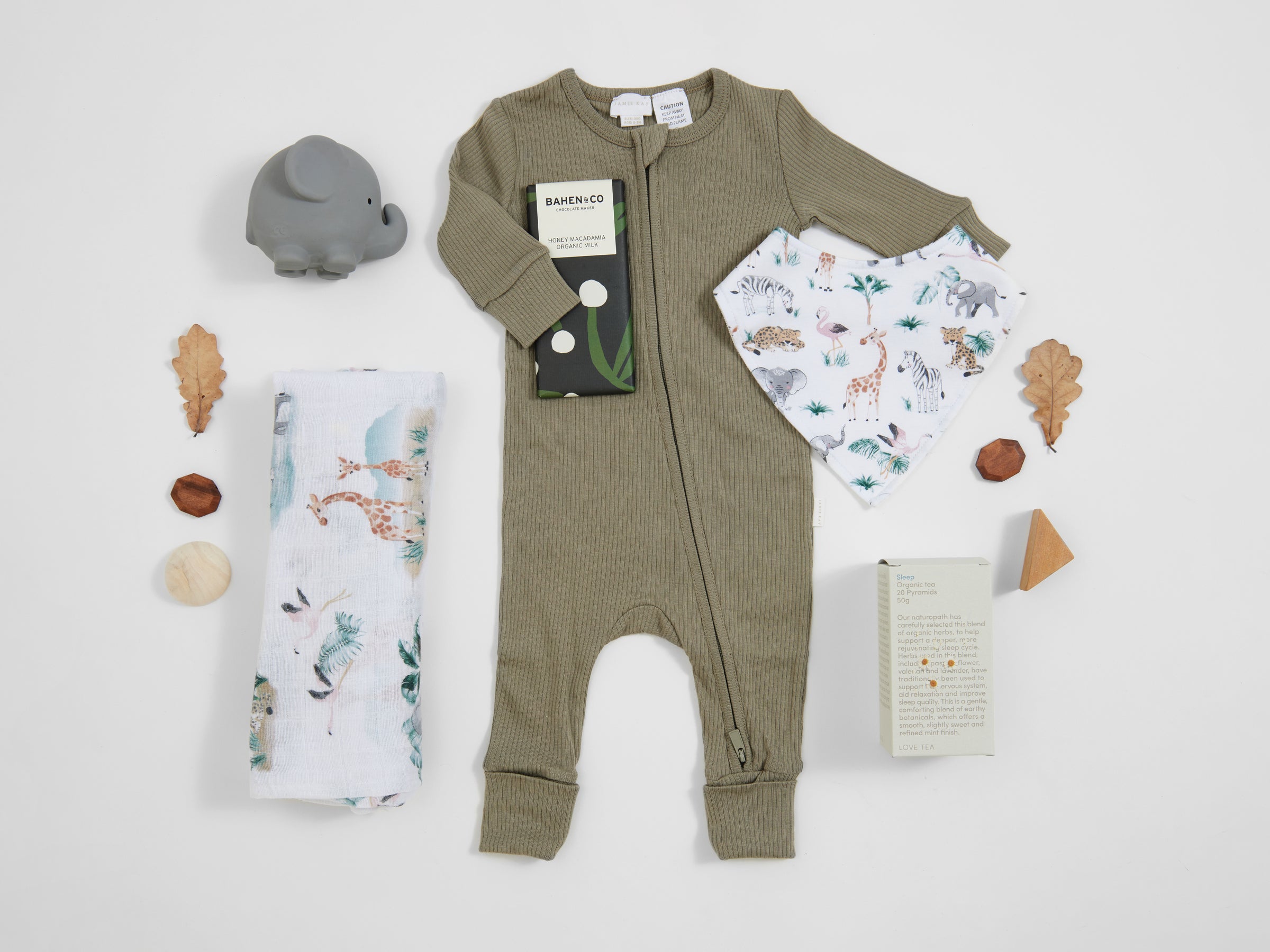 Jungle Safari Gift Hamper Gender Neutral Baby Gift Young