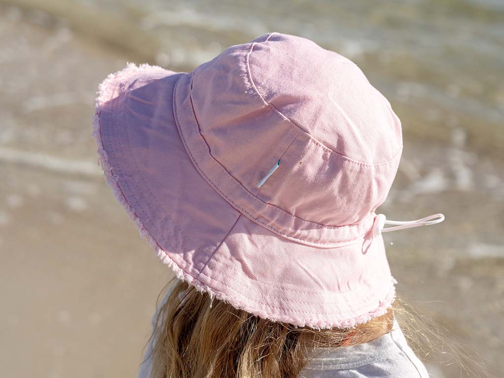 Acorn Frayed Sun Hat | Strawberry Pink