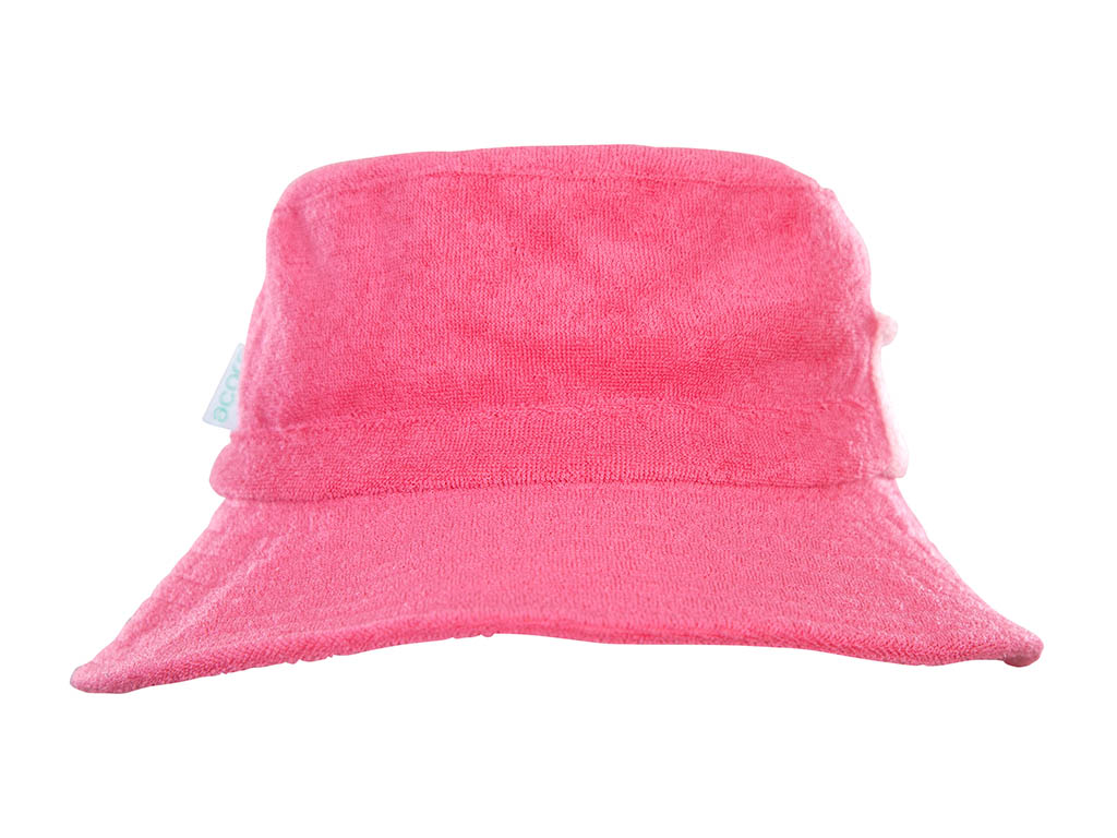 Acorn Terry Towelling Sun Hat | Pink