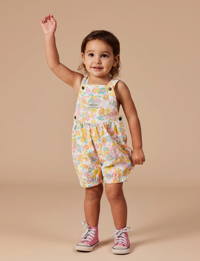 Goldie + Ace Bubble Shortalls | Flower Child