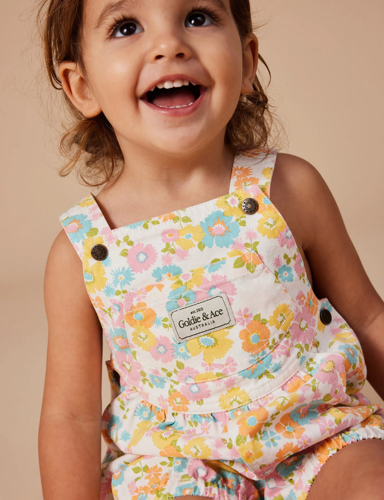 Goldie + Ace Bubble Shortalls | Flower Child