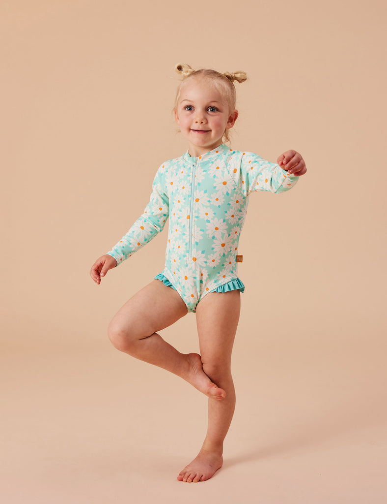 Goldie + Ace Long Sleeve Swimsuit | Daisy Delight