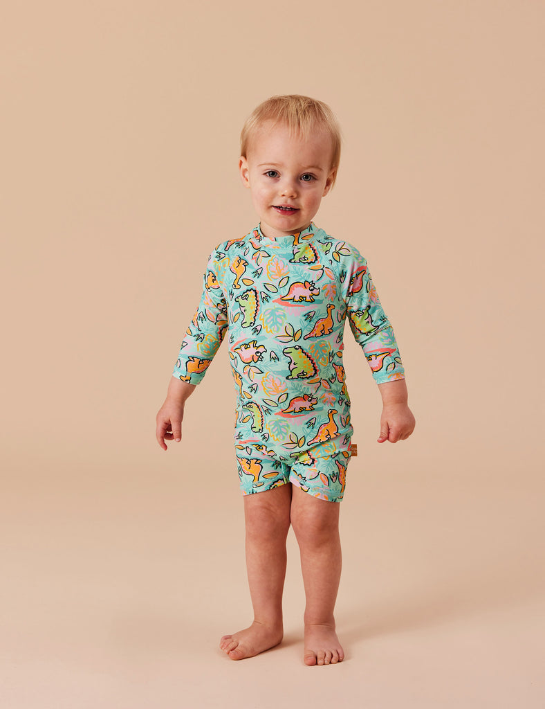 Goldie + Ace Short Leg Swimsuit | Dino Jungle