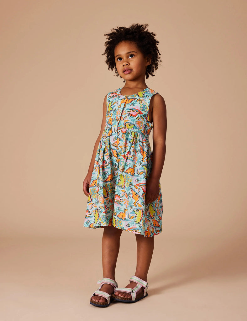 Goldie + Ace Linen Dress | Dino Jungle