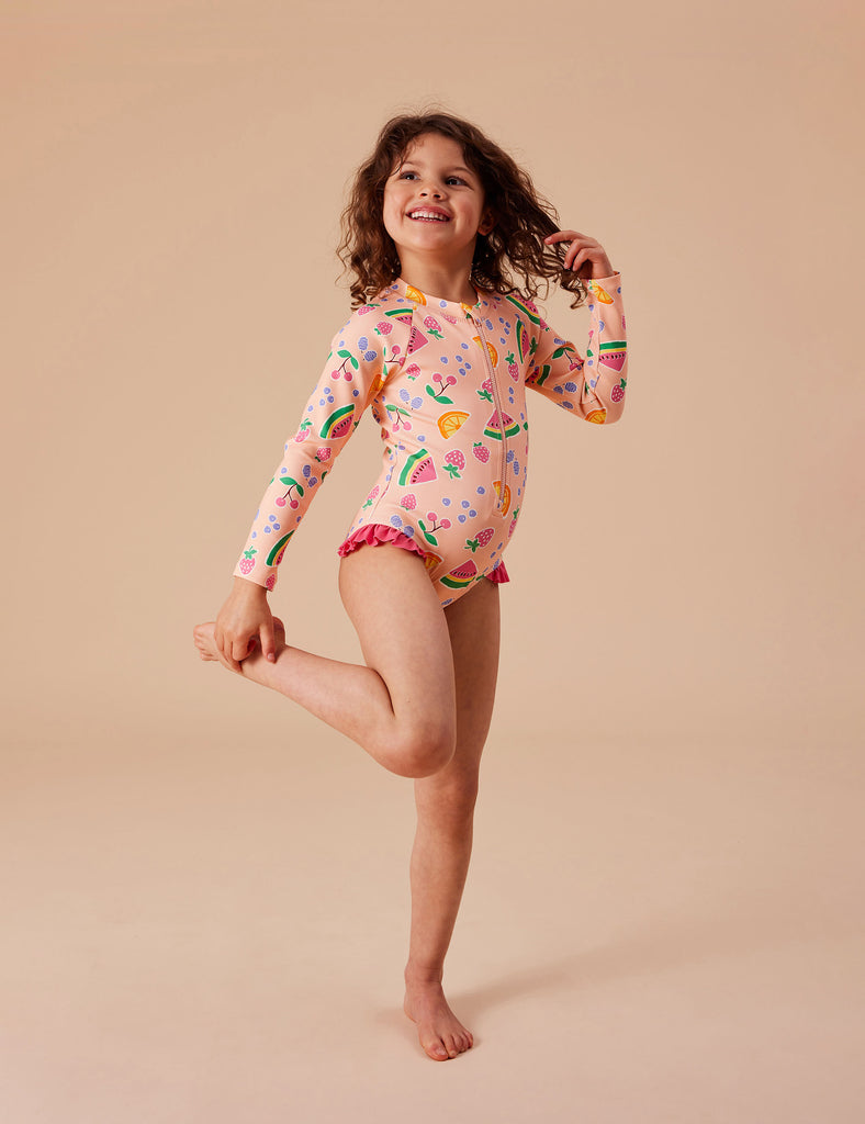 Goldie + Ace Long Sleeve Swimsuit | Fruit Salad