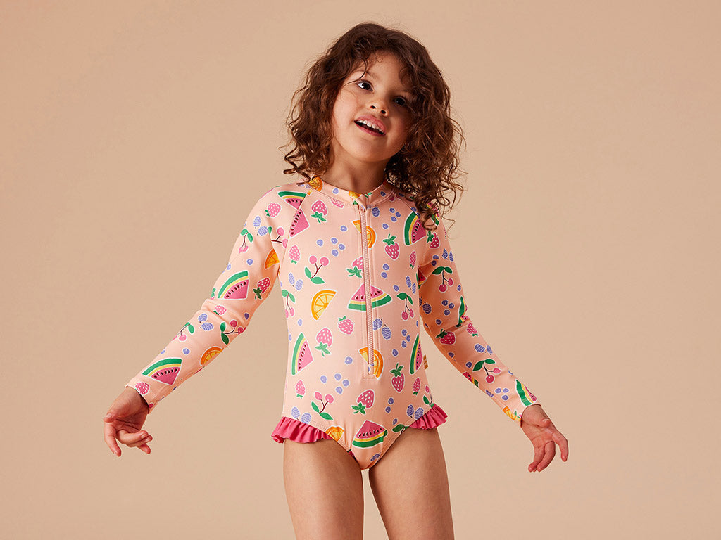 Goldie + Ace Long Sleeve Swimsuit | Fruit Salad