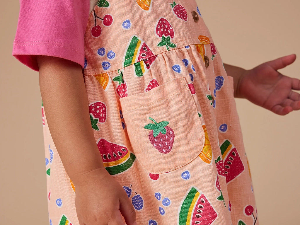 Goldie + Ace Linen Shortalls | Fruit Salad