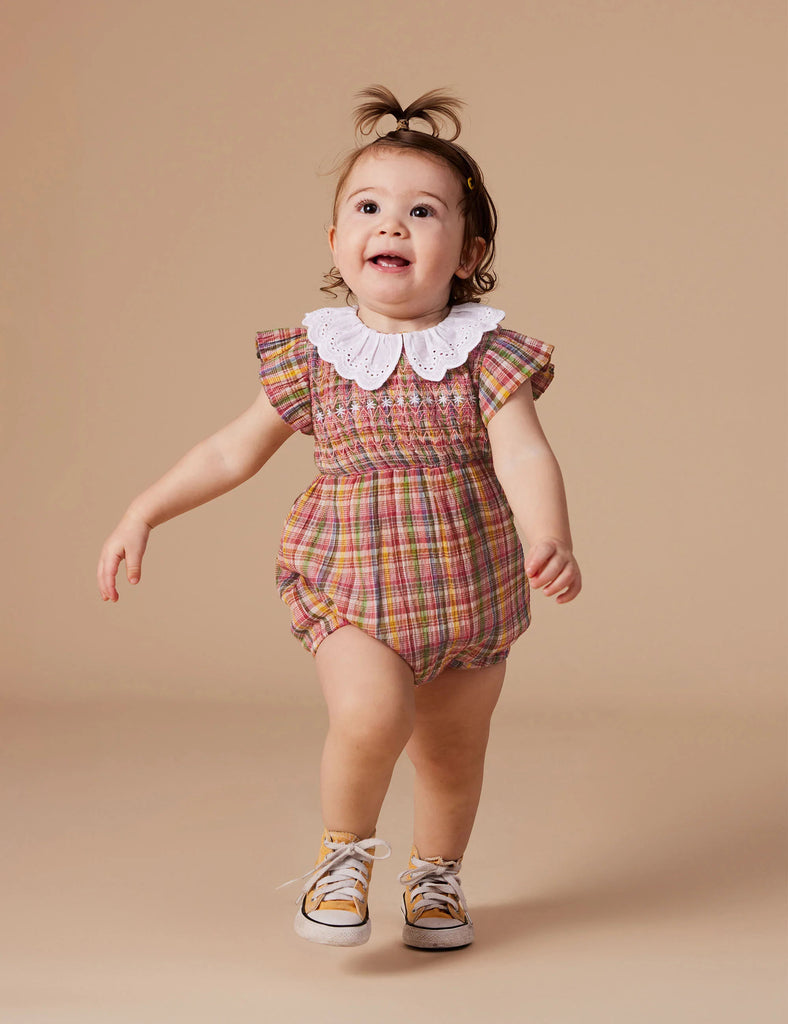 Goldie + Ace Smocked Romper | Sweetie Check