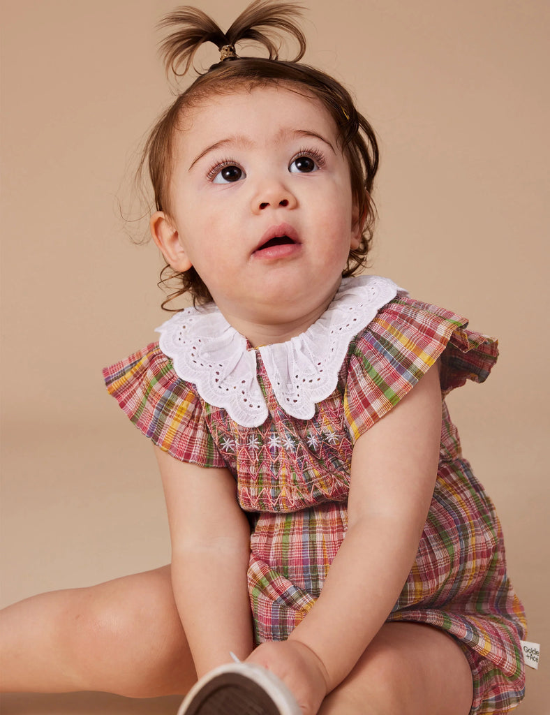 Goldie + Ace Smocked Romper | Sweetie Check