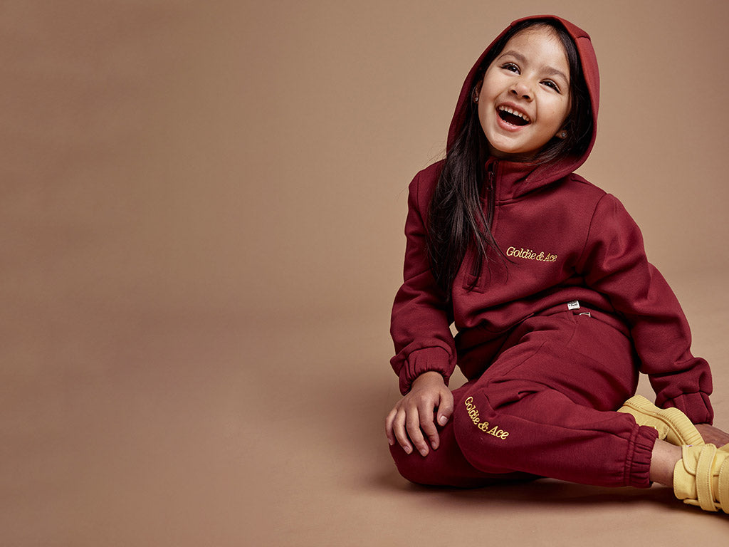 Goldie + Ace Hooded Sweater | Burgundy