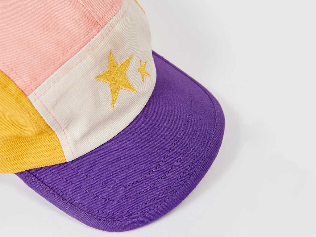 Goldie + Ace Nova Stars Cap | Purple/Pink (1 to 3 years)