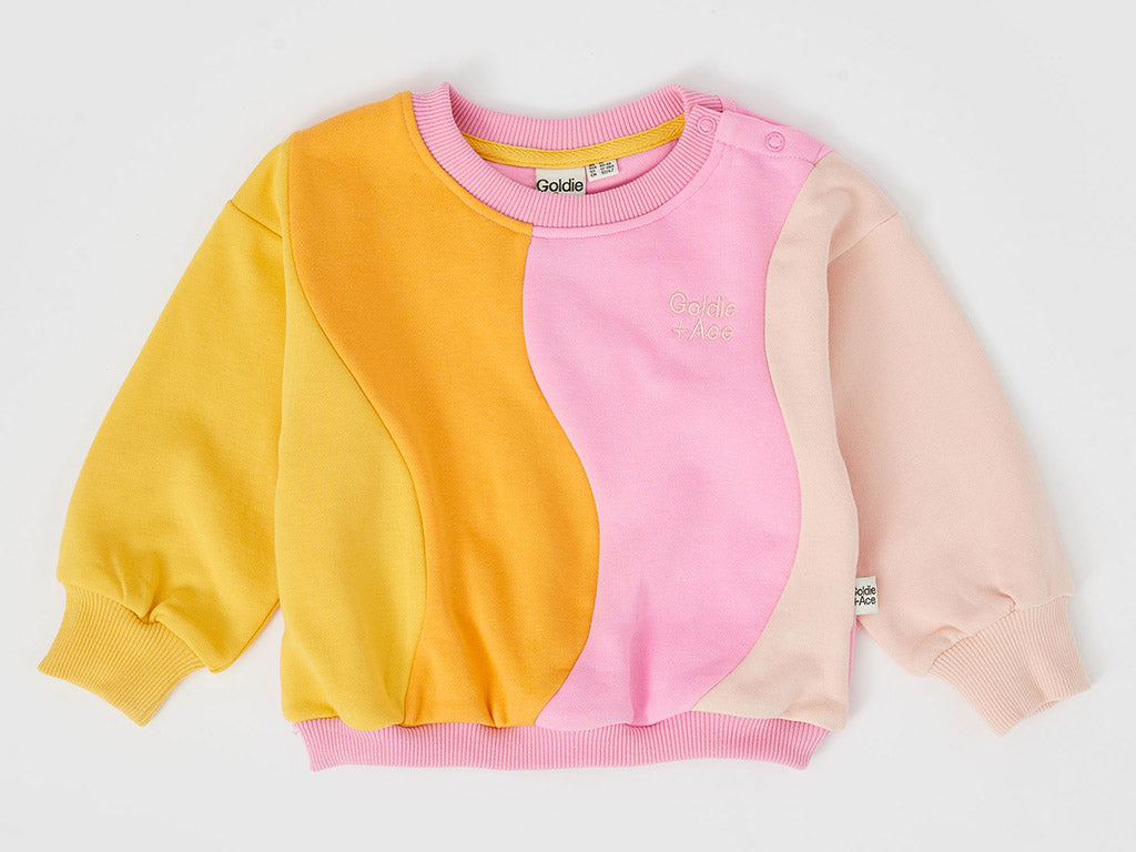 Goldie + Ace Wave Sweater | Sunset