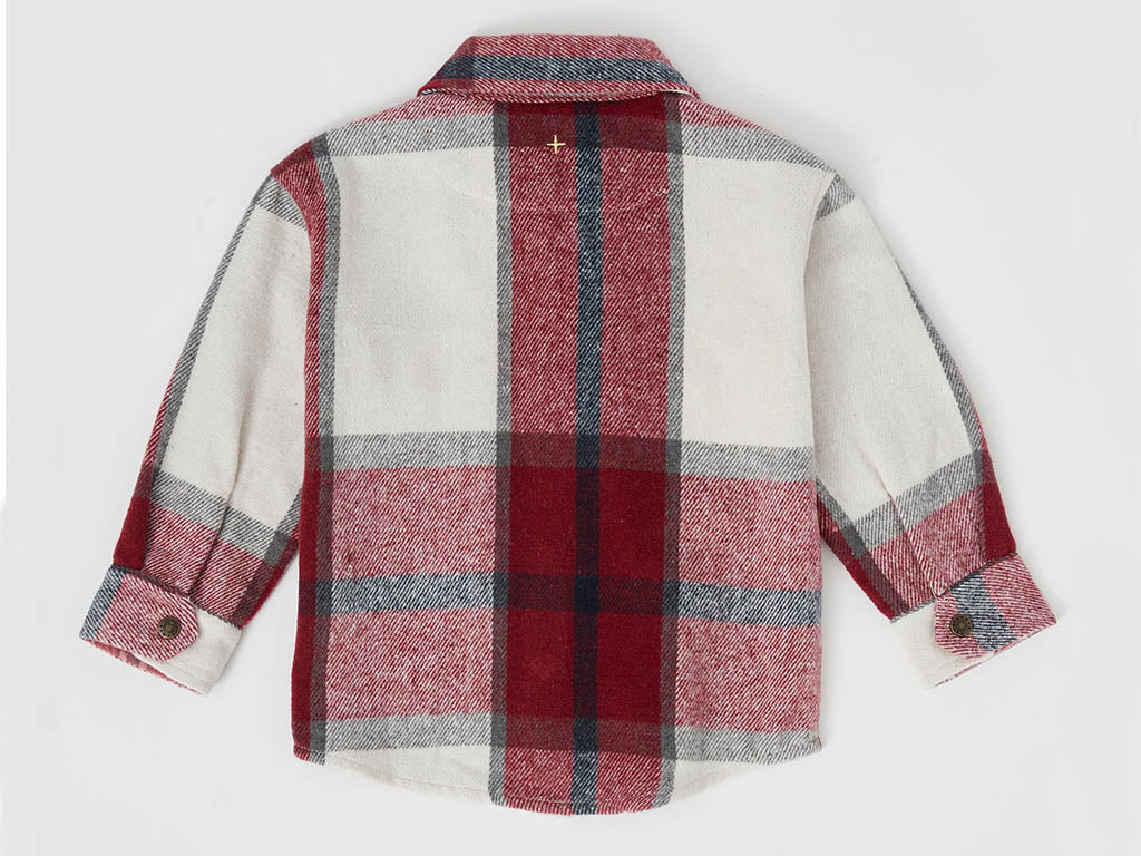 Goldie + Ace Check Shirt | Brick and Navy