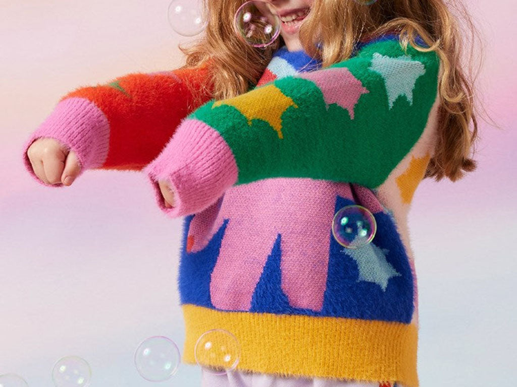 Halcyon Nights Fluffy Knit Jumper | Rainbow Valley