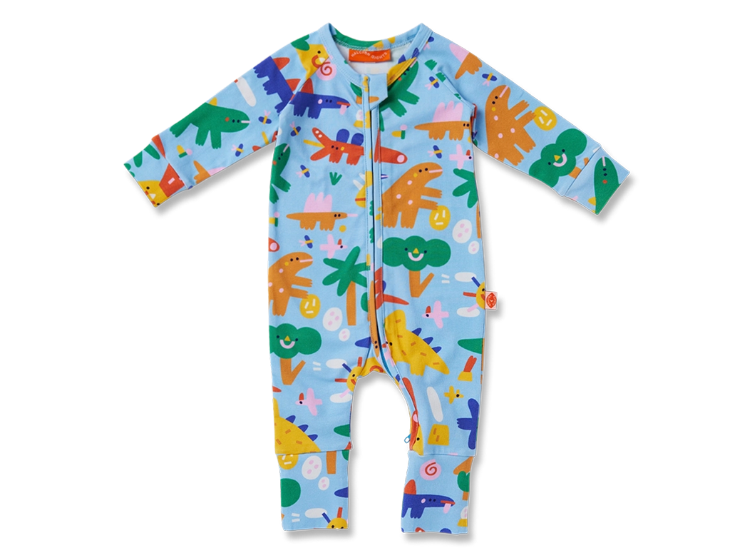 Halcyon Nights Zip Romper | Dino Days