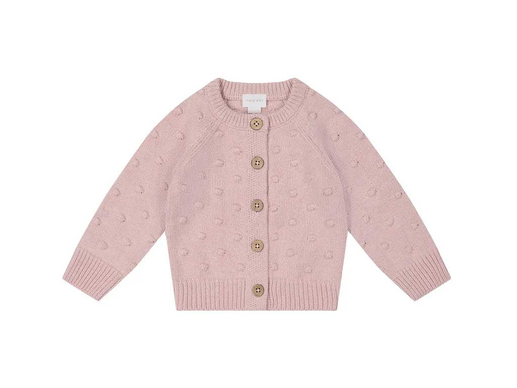 Jamie Kay Dotty Knit Cardigan | Pink Marle