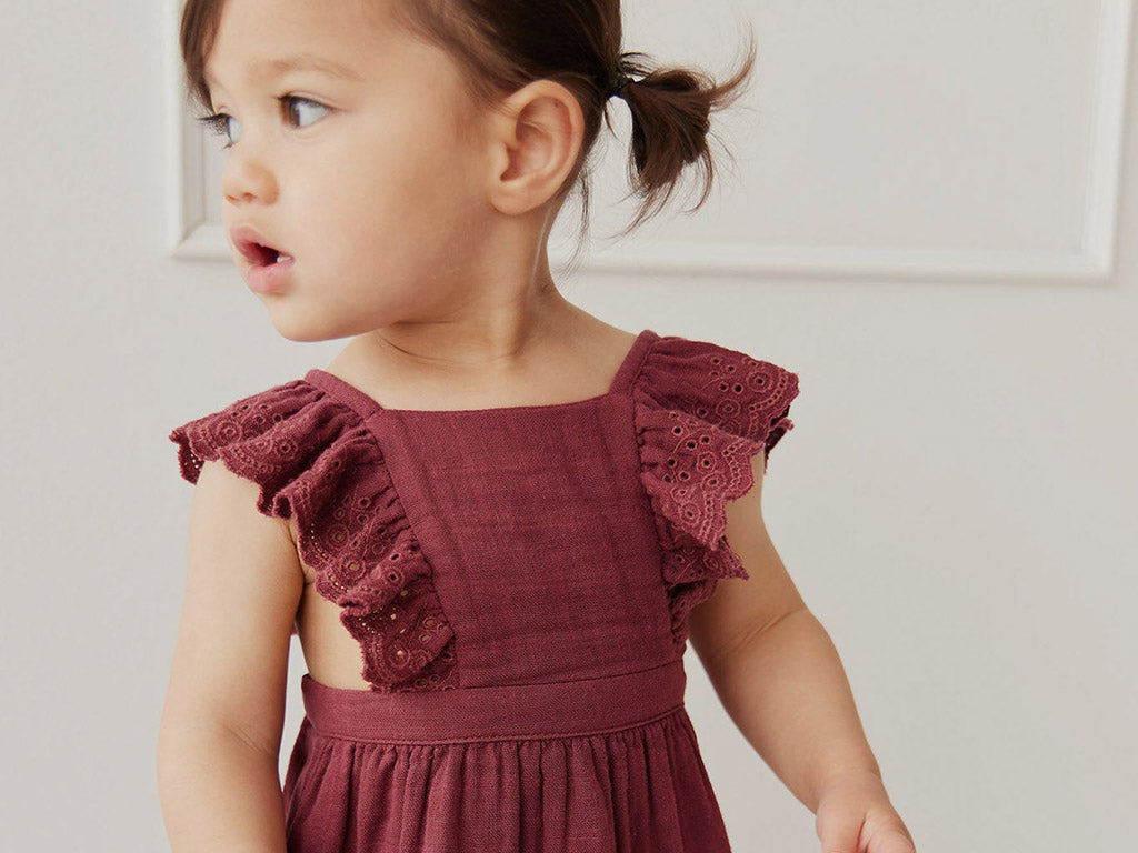Jamie Kay Organic Cotton Muslin Dress | Berry Tart (2 years)