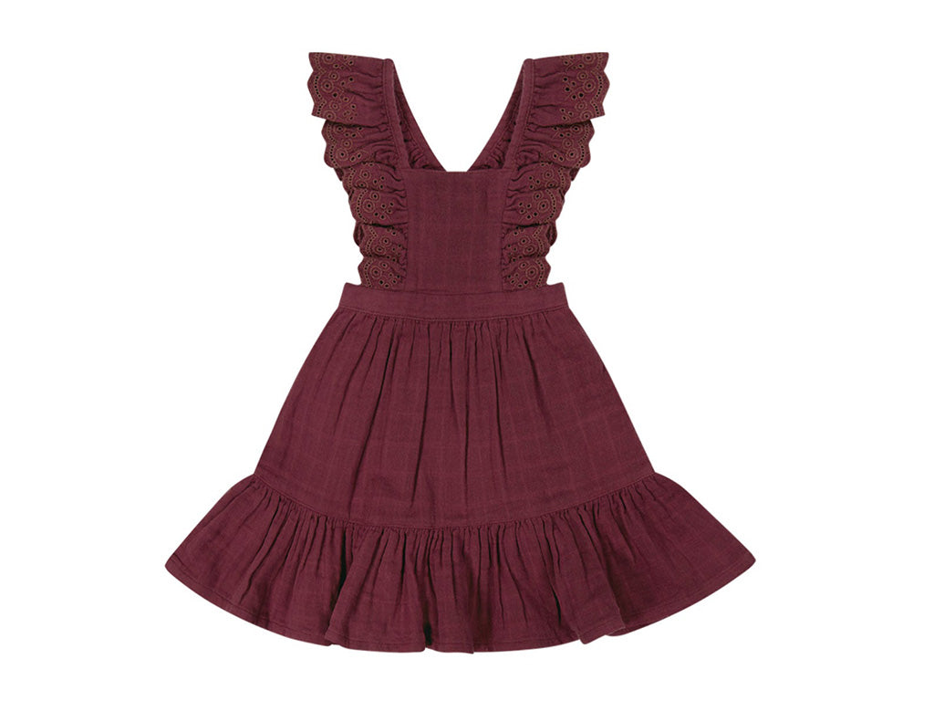 Jamie Kay Organic Cotton Muslin Dress | Berry Tart (2 years)