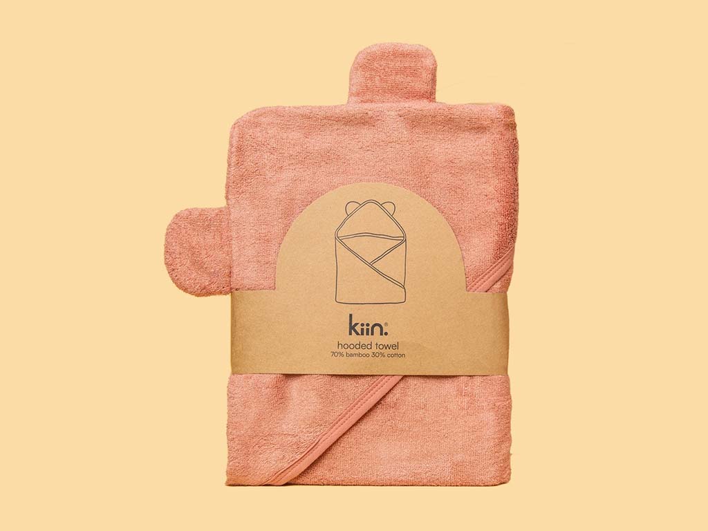 Kiin Baby Hooded Towel | Blush