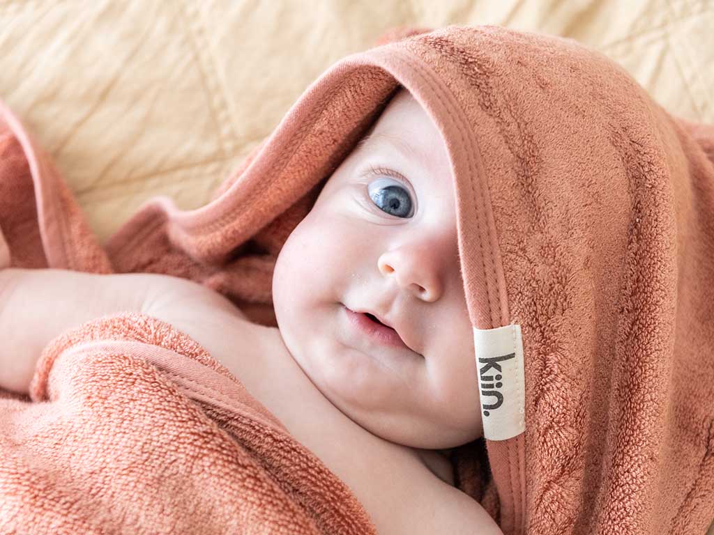 Kiin Baby Hooded Towel | Blush