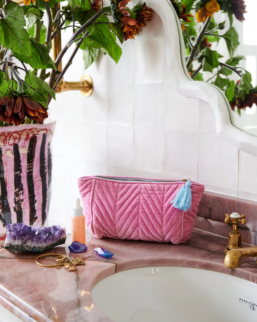 Kip & Co Velvet Toiletry Bag | Candy Crush