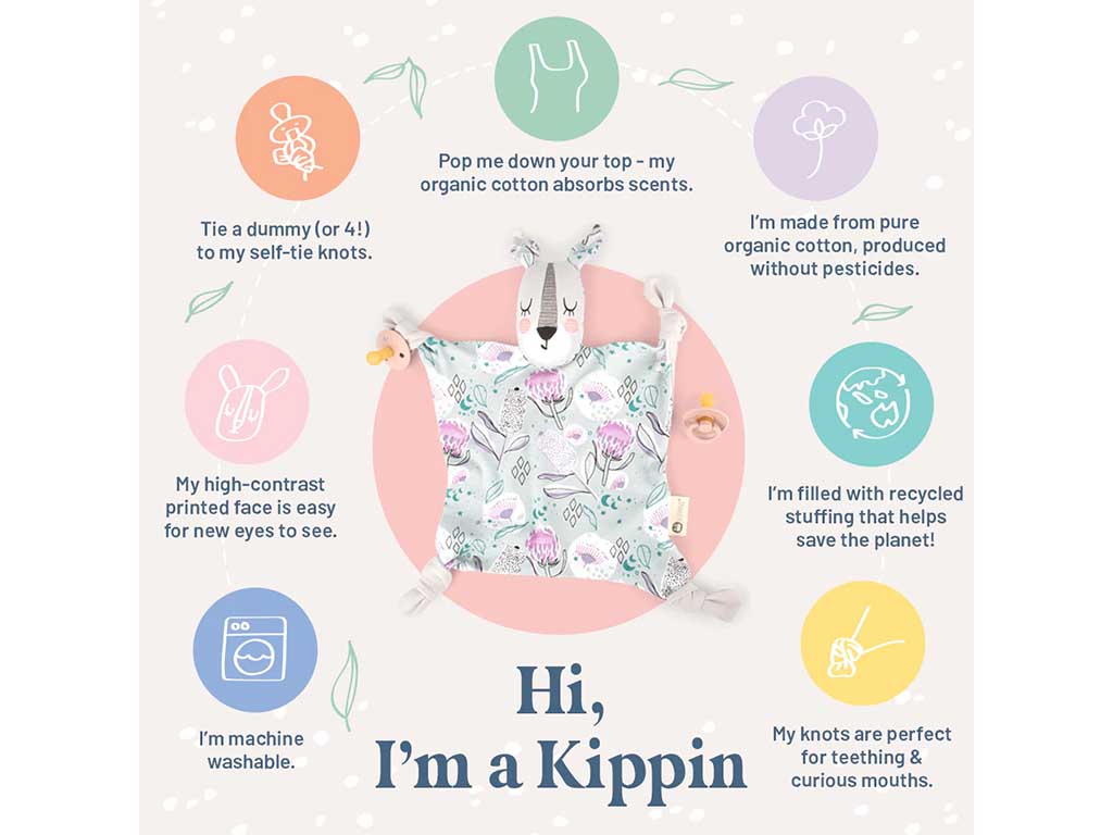 Kippins Organic Cotton Baby Comforter | Banjo