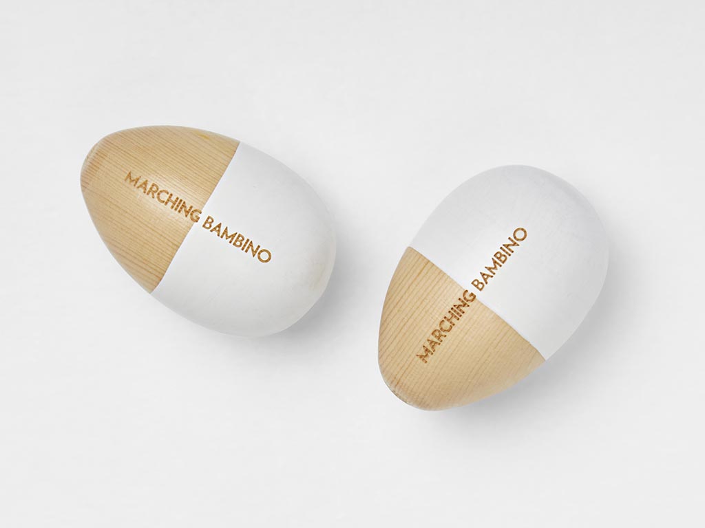 Marching Bambino Egg Shakers | White