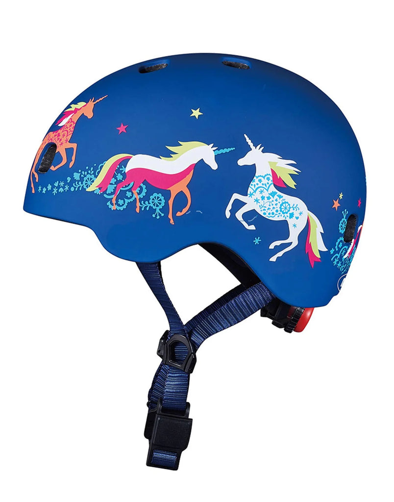 Micro Bike Helmet with LED Light | Unicorn (Small)