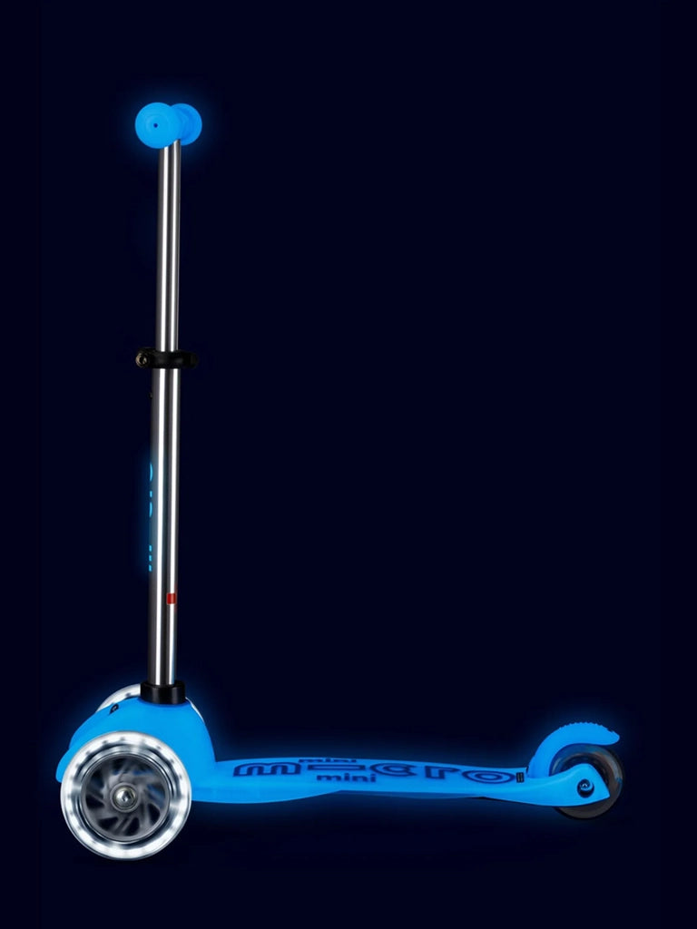 Mini Micro Deluxe GLOW LED Scooter | Glacier Aqua