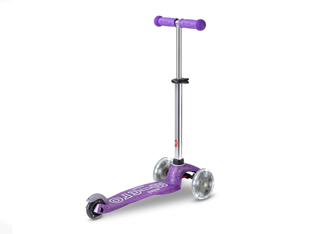 Mini Micro Deluxe LED Scooter | Glitter Purple