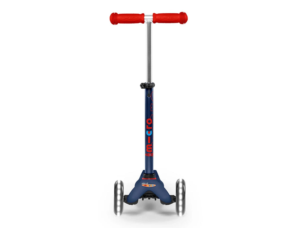 Mini Micro Deluxe LED Scooter | Navy/Red