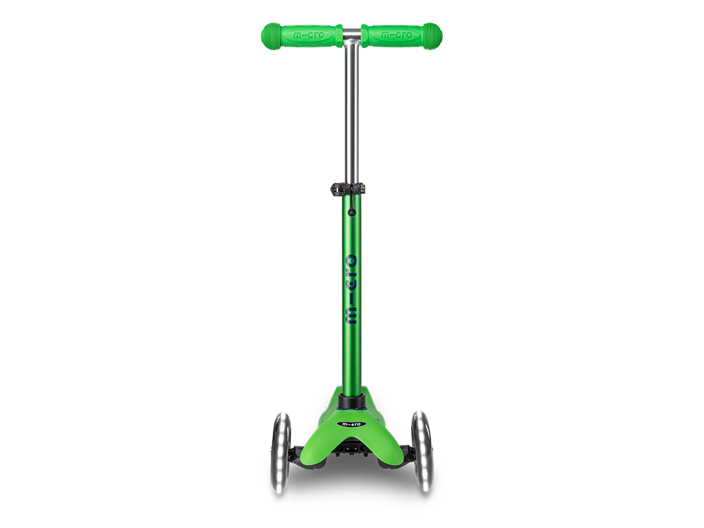 Mini Micro Deluxe LED Scooter | Green/Blue