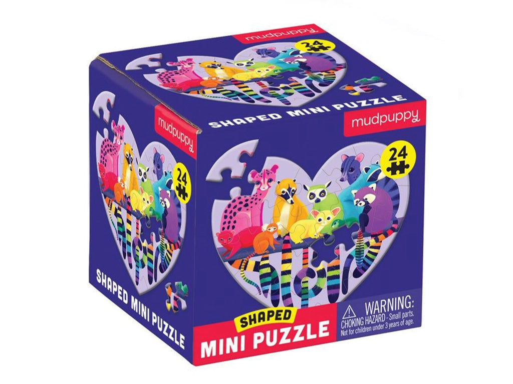 Mudpuppy 24pc Mini Shaped Puzzle | Love in the Wild